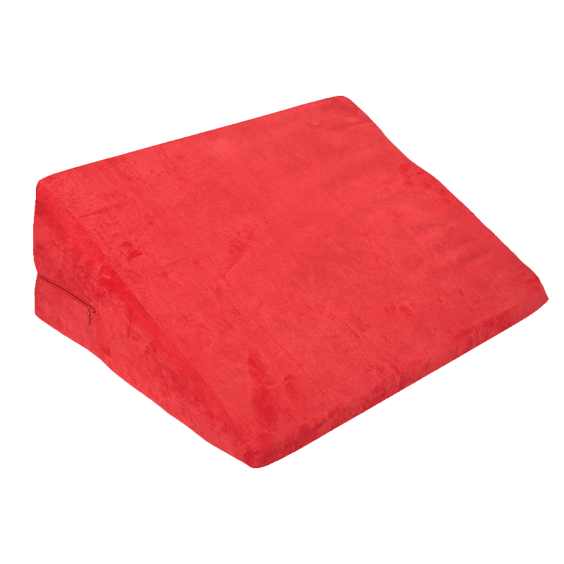 Red wedge cushion on a transparent background